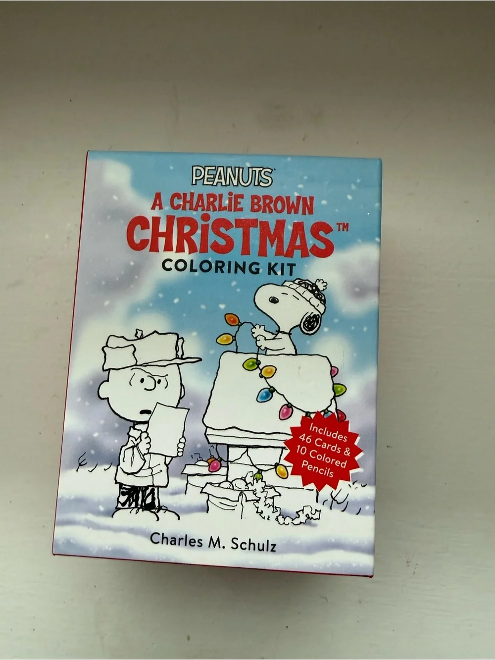 NEW Peanuts Charlie Brown Christmas Coloring Kit